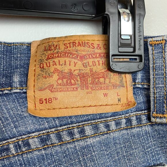 Levi's Jeans Women's 30x31 Blue Medium Wash USA VTG 518 Superlow Boot cut - Picture 7 of 16